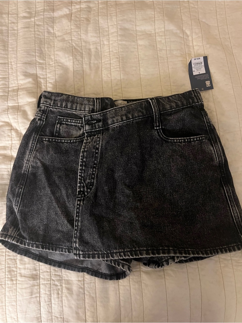 Universal Thread Washed Black Denim Skort
